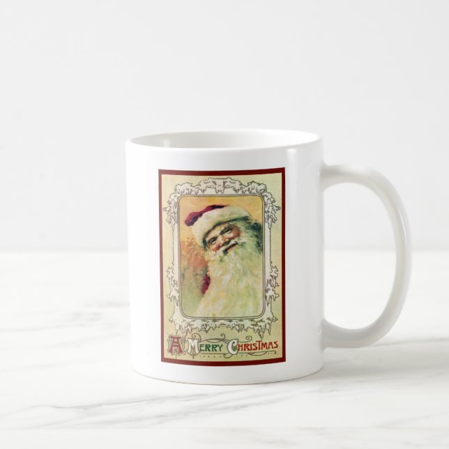 Santa Claus Vintage Weihnachten Kaffeetasse (Rechts)