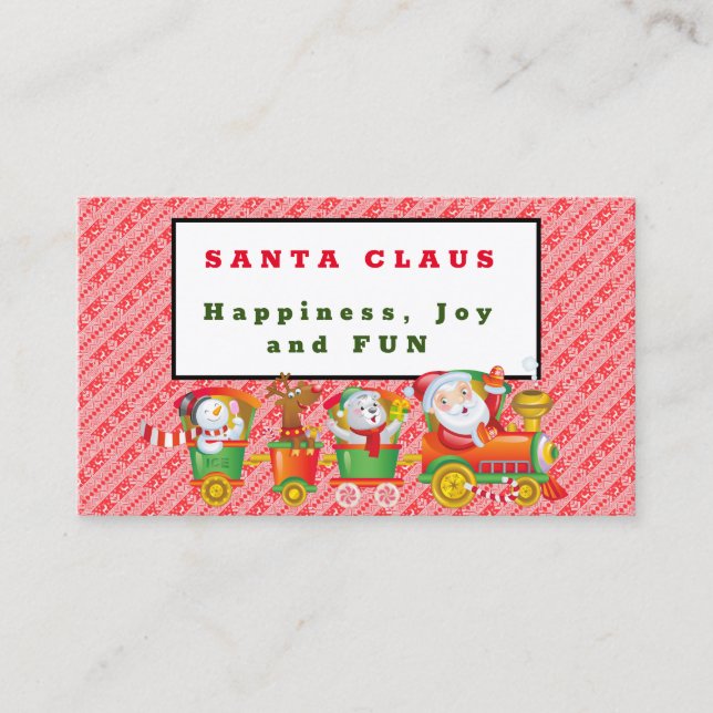 Santa Claus Visitenkarte (Vorderseite)