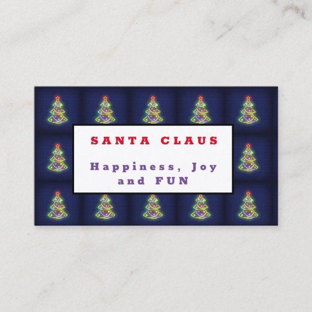 Santa Claus Visitenkarte (Vorderseite)