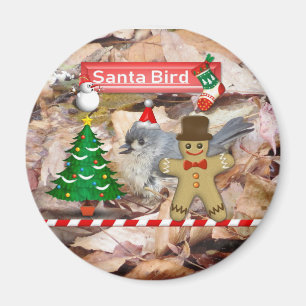 Santa Claus Vogelbeobachtung Magnet