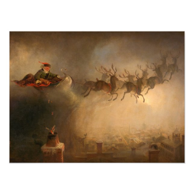 Santa Claus von William Holbrook Beard Fotodruck (Vorne)