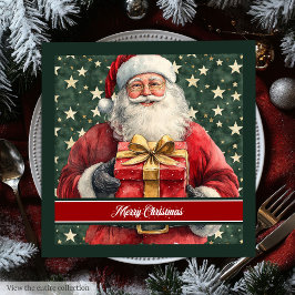 Santa Claus Watercolor Serviette