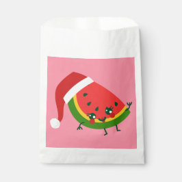 Santa claus watermelon rosa Weihnachten Geschenktütchen