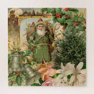 Santa Claus Weihnachten Antike Schöne Kunst Puzzle