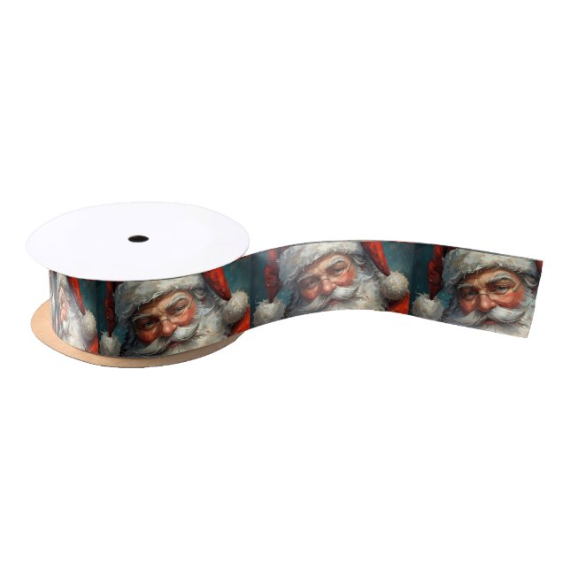 Santa Claus Weihnachten  Satinband (Spule)