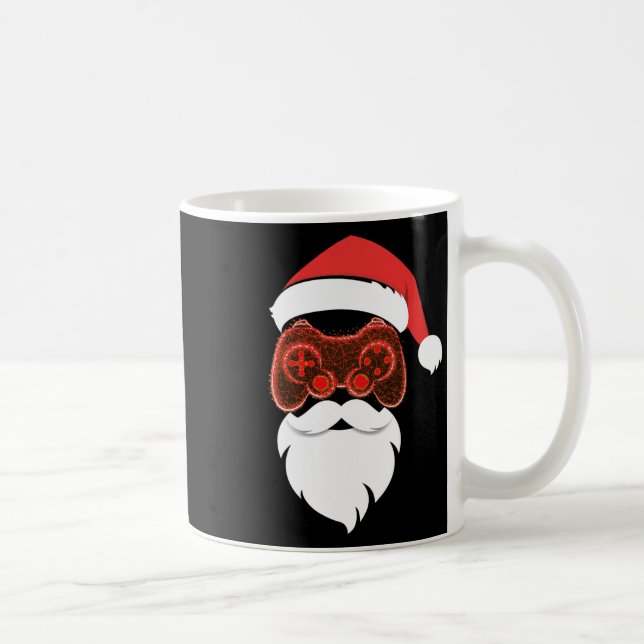 Santa Claus Weihnachts-Pyjama  Kaffeetasse (Rechts)