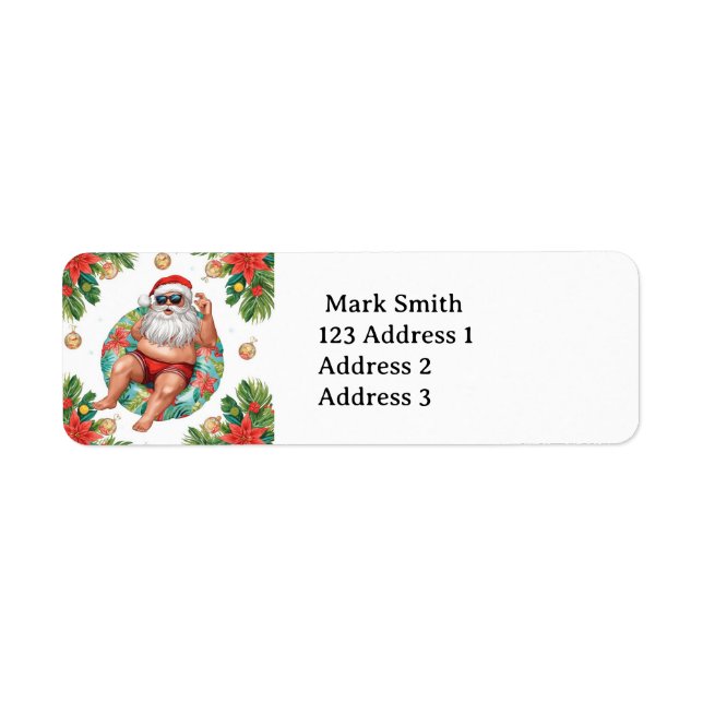 Santa Claus Weihnachtspoolparty  (Vorne)
