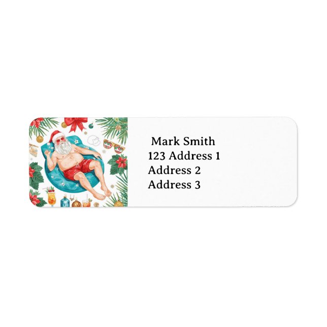 Santa Claus Weihnachtspoolparty  (Vorne)