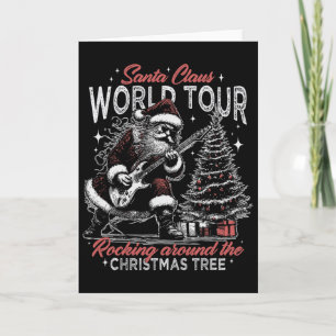 Santa Claus Welt-Tour Rocking Around The Christma Karte