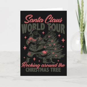 Santa Claus Welt Tour Rocking Around The Christma Karte