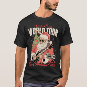 Santa Claus Welttournee Coole Weihnachtsmusik Gita T-Shirt