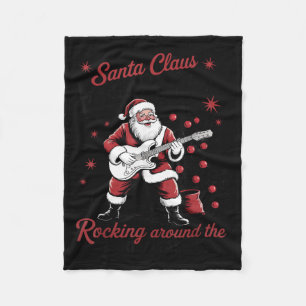 Santa Claus Welttournee Rocking Around The Christm Fleecedecke
