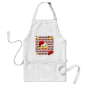 santa claus wink emoji schürze