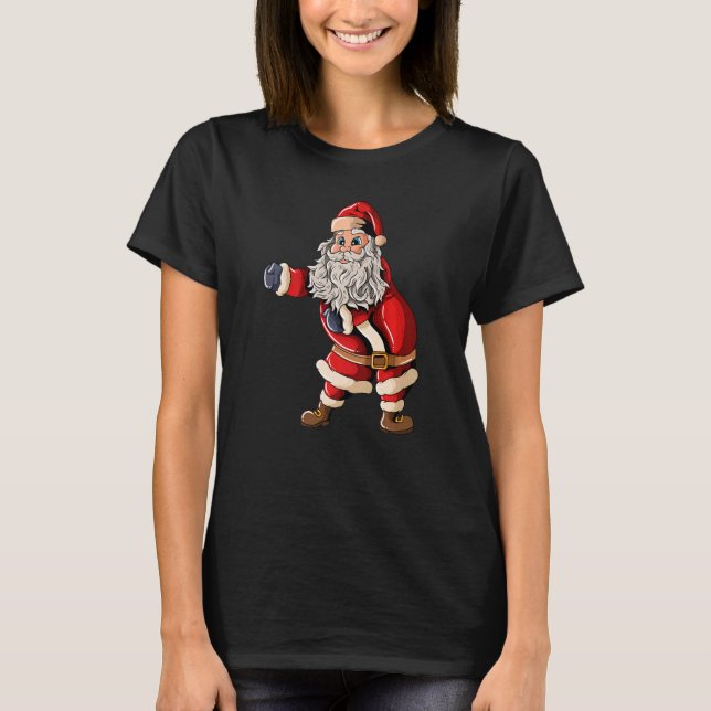 Santa Claus with Christmashat Floss Dance on Chris T-Shirt (Vorderseite)