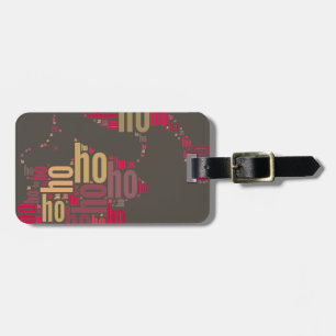 Santa Claus wordcloud Ho Ho Ho Gepäckanhänger