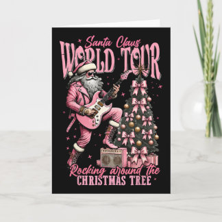 Santa Claus World Tour Rocking Around The Christma Karte
