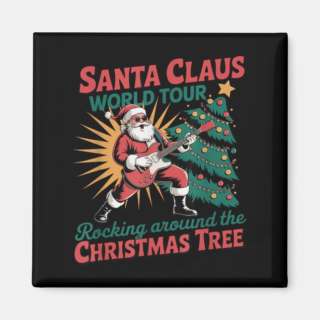 Santa Claus World Tour Rocking Magnet (Vorne)