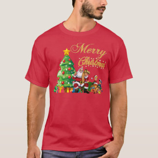 Santa Claus Xmas Lichter Frohe Weihnachten 2021 T-Shirt