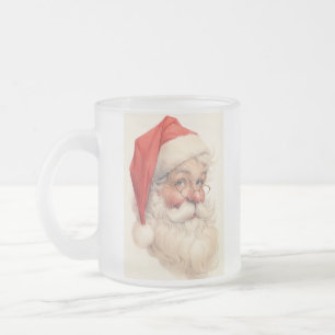 Santa Claus zeichnend Mattglastasse