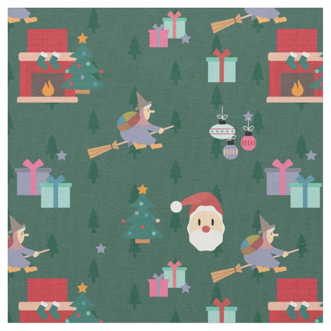 Santa claus ziana stoff (Nahaufnahme)