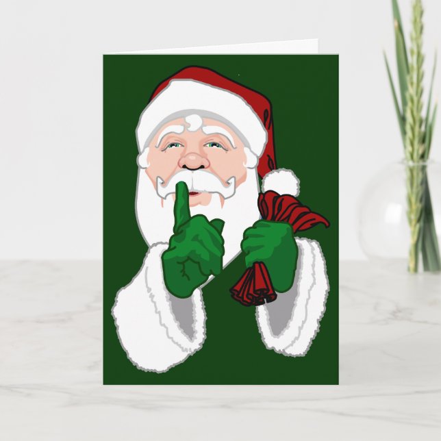 Santa Clause Cards Weihnachtsgrußkarte Feiertagskarte (Vorderseite)