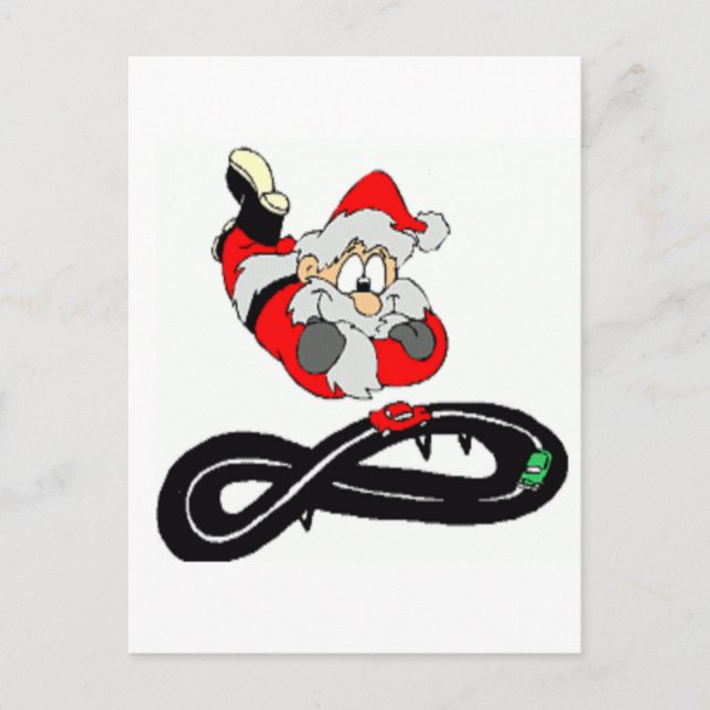 Santa Clause Feiertagspostkarte (Vorderseite)