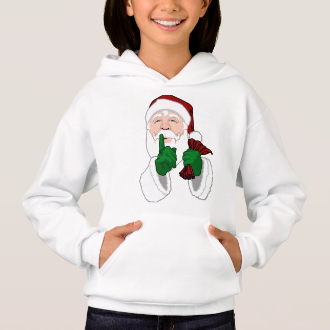 Santa Clause Hoodie Shirt Kinder Santa Sweashirts (Vorderseite)