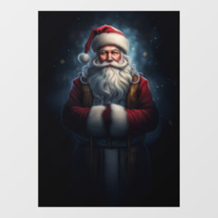 Santa Clause in voller Robe Fensteraufkleber