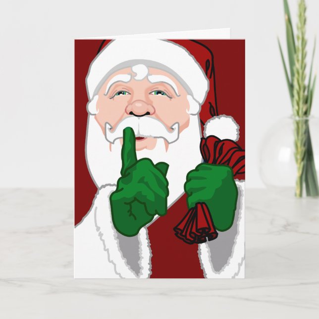 Santa Clause Karten Custom Christmas Grußkarte (Vorderseite)