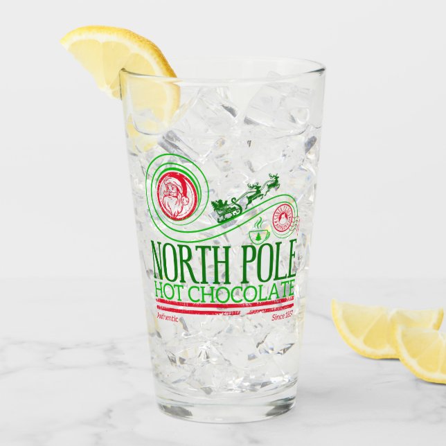 Santa Clause Nordpol Heiße Schokolade Glas (Vorderseite Ice)