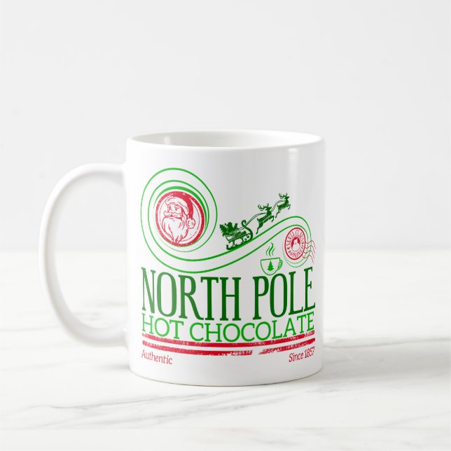 Santa Clause Nordpol Heiße Schokolade Kaffeetasse (Links)
