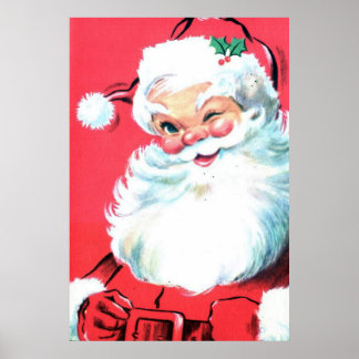 Santa Clause Poster Wall Art and Christmas