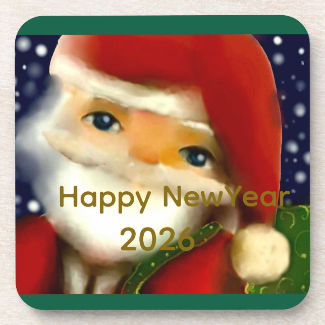 Santa Clause series Getränkeuntersetzer (Vorderseite)