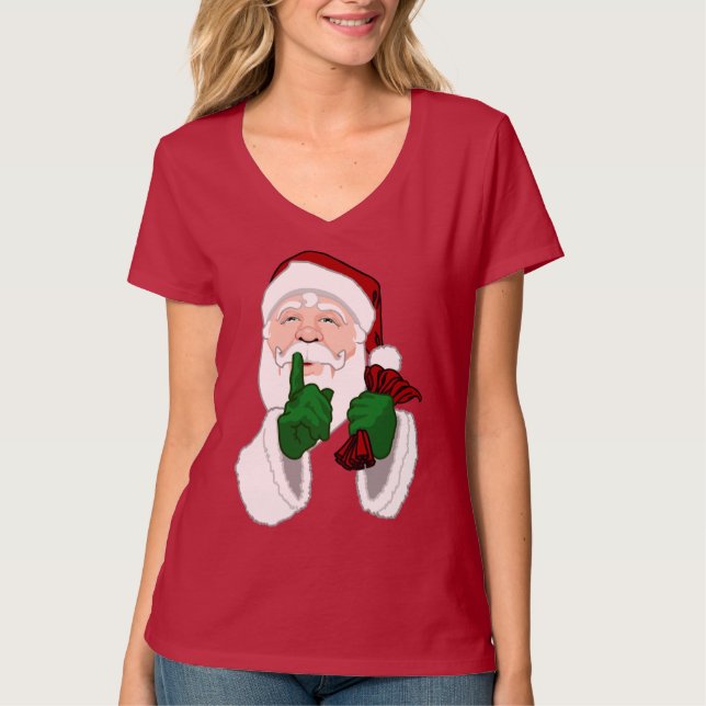 Santa Clause Shirts Frauen Weihnachtsmann-T - Shir (Vorderseite)