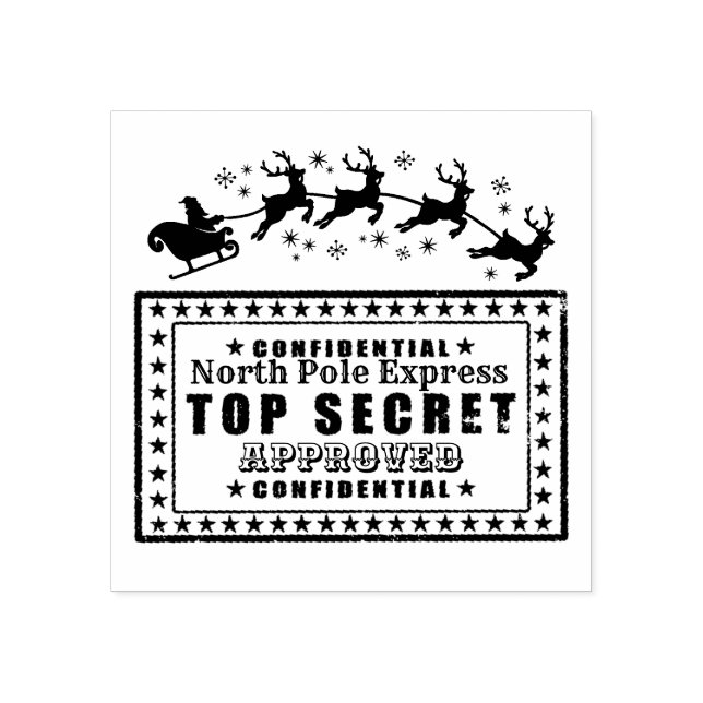 Santa Clause Siegel Genehmigung von Nordpol Gummistempel (Prägung)