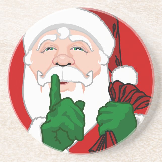 Santa Clause Untersetzer Festliche Weihnachtsdekor (Vorne)