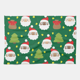 Santa Clauses Muster Geschirrtuch