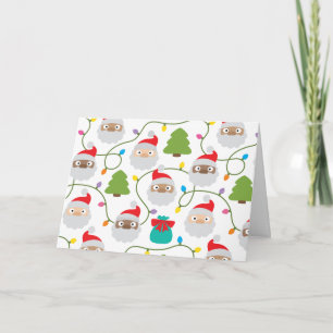 Santa Clauses Muster Karte