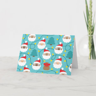 Santa Clauses Muster Karte