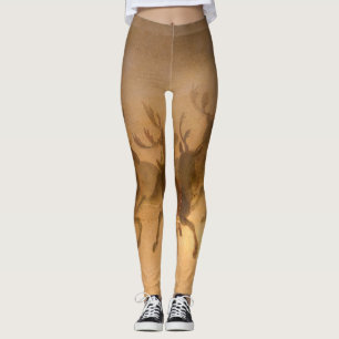 Santa Claus's Rentier von William Holbrook Beard Leggings
