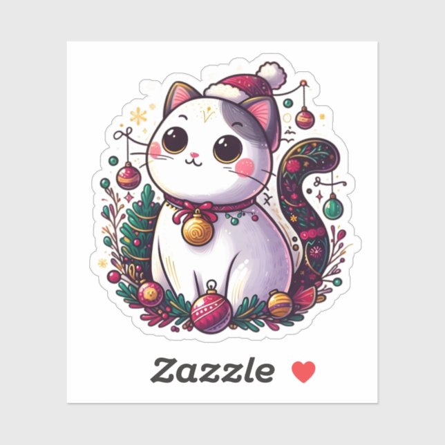 Santa Claws Aufkleber (Blatt)