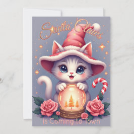 Santa Claws – Cute Holiday Cat Design Karte
