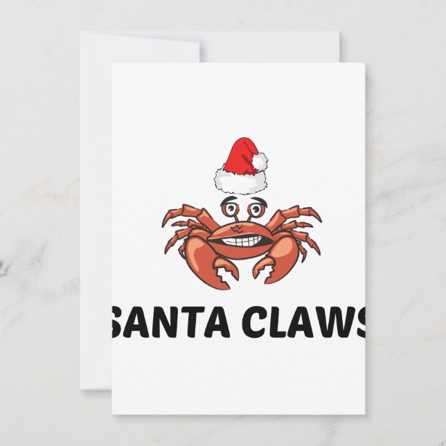 SANTA CLAWS FEIERTAGSKARTE (Vorderseite)