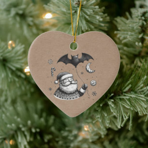 Santa Claws Keramik Ornament