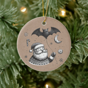Santa Claws Keramik Ornament