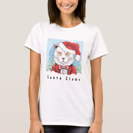 Santa Claws Kitty Cat Weihnachten T-Shirt