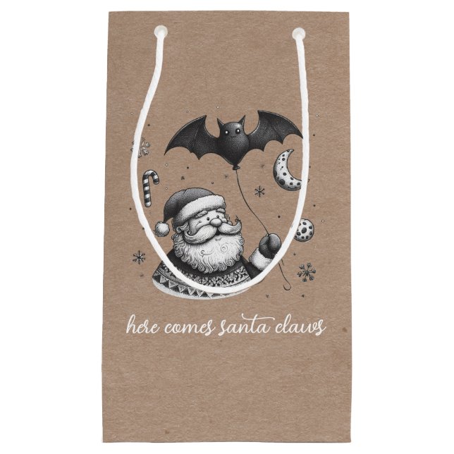Santa Claws Kleine Geschenktüte (Vorderseite)
