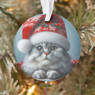 Santa Claws kommt in die Stadt - Festliche Kitty K Ornament
