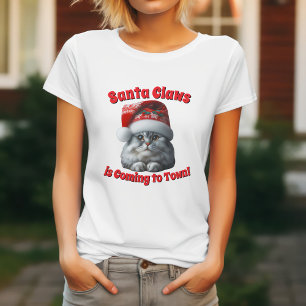 Santa Claws kommt in die Stadt - Festliche Kitty K T-Shirt