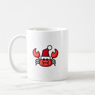 Santa Claws New England Crab Funny Christmas Kaffeetasse